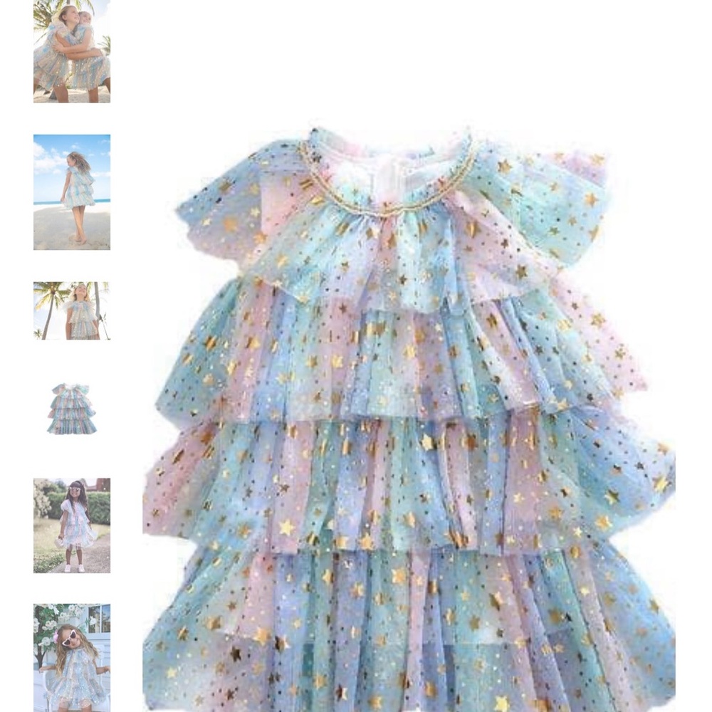 Lola and the Boys Pastel Star Dress